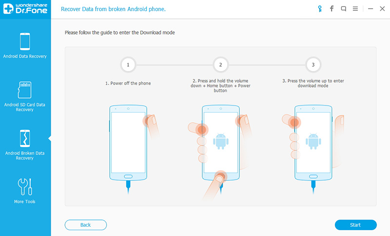 get data back from samsung with black screen