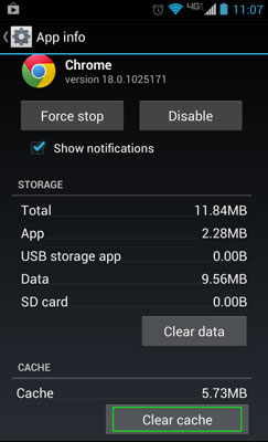 Clear Your App Cache for Android