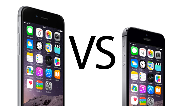 iPhone 5s vs iPhone 6 comparison