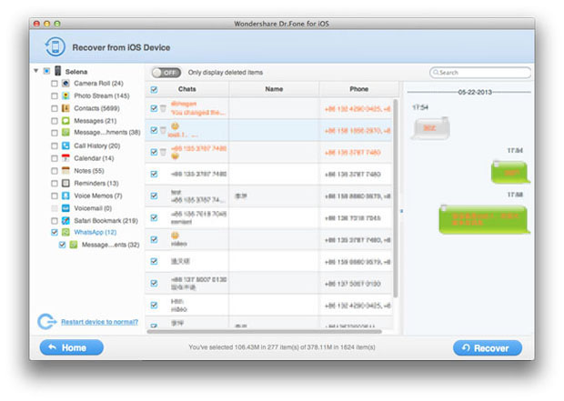 recover iphone whatsapp messages