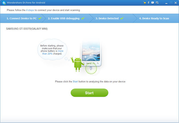 restore contacts from android